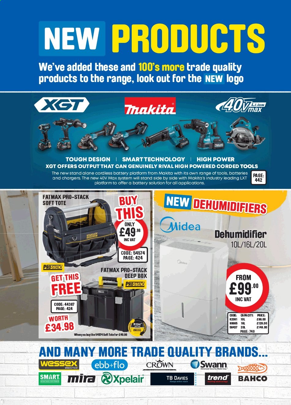 thumbnail - Toolstation offer  - Sales products - Midea, Stanley, Makita, tote. Page 9.