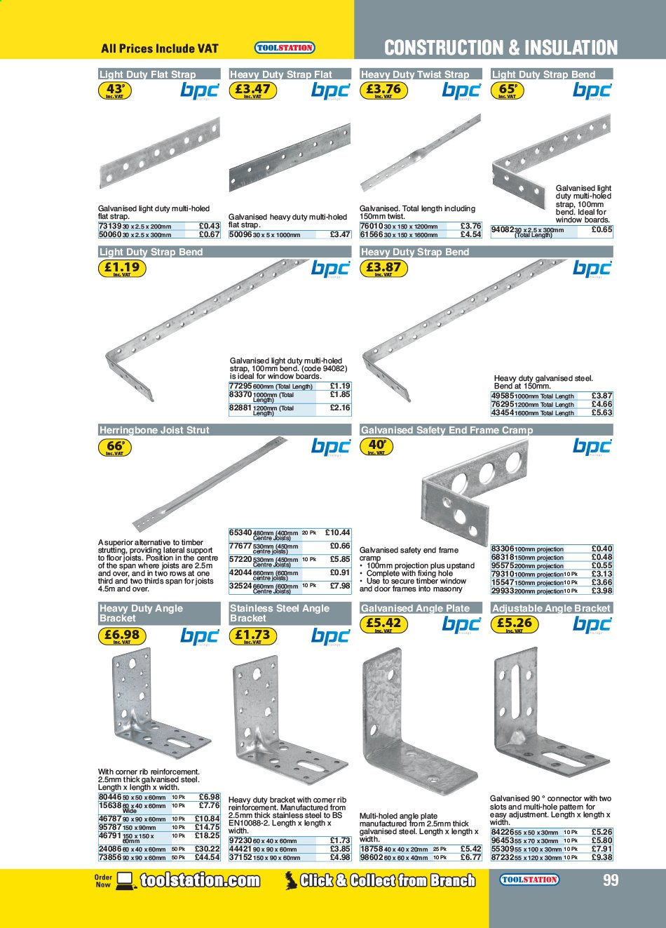 thumbnail - Toolstation offer  - Sales products - door, strap. Page 99.