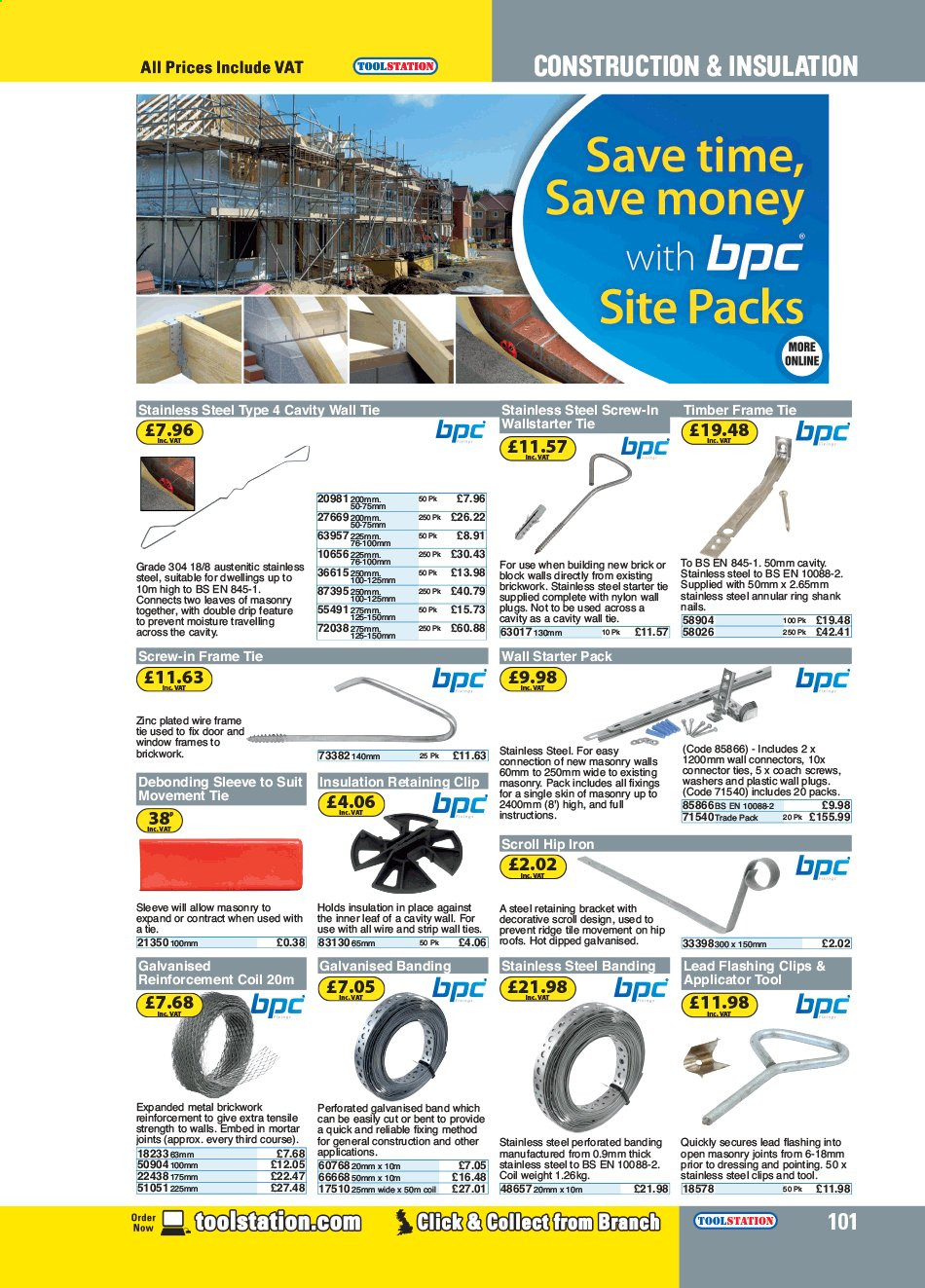 thumbnail - Toolstation offer  - Sales products - brick, door, washers. Page 101.