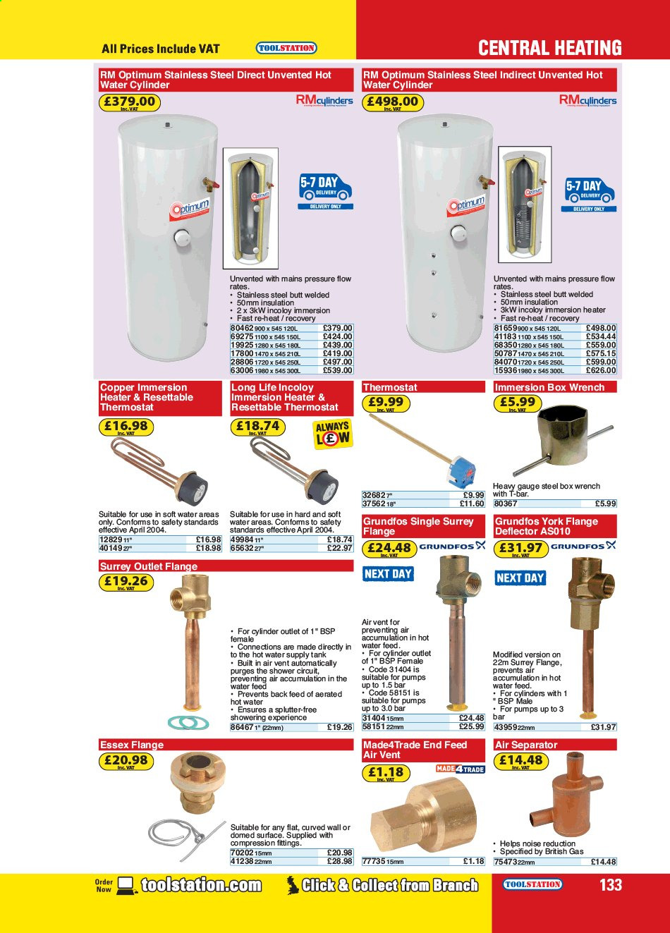 thumbnail - Toolstation offer  - Sales products - heater, wrench. Page 133.