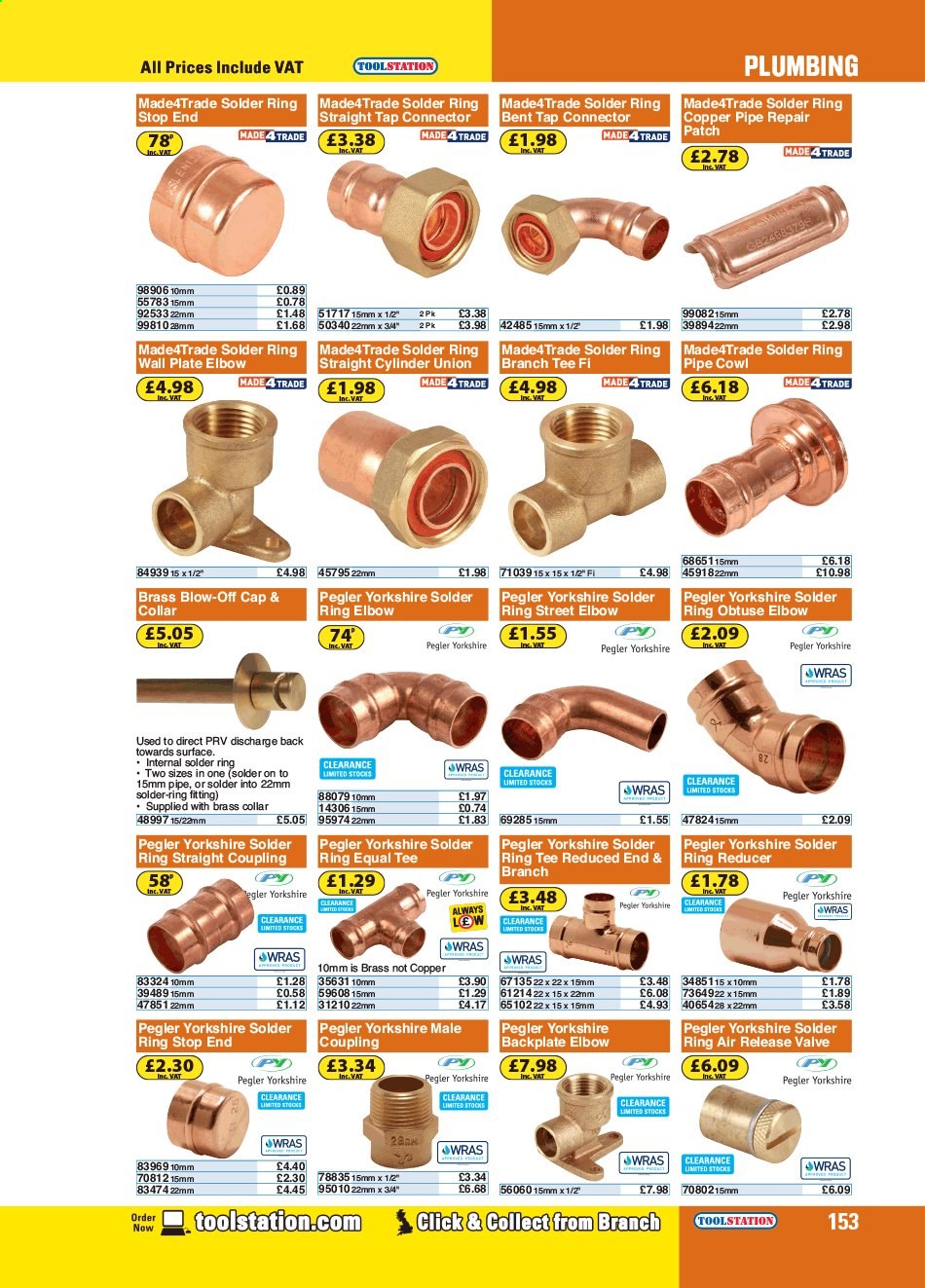 thumbnail - Toolstation offer  - Sales products - pipe. Page 153.