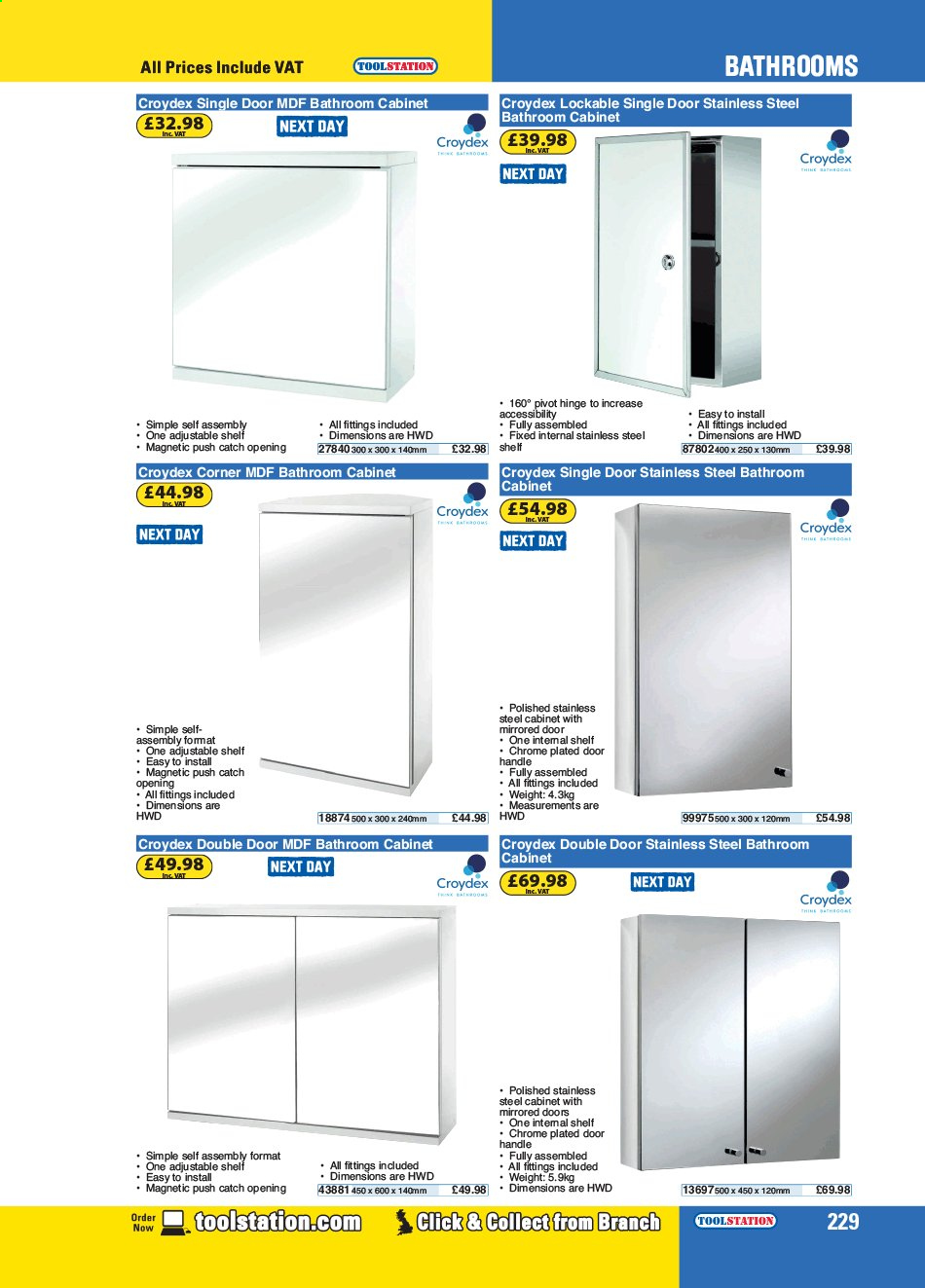 thumbnail - Toolstation offer  - Sales products - door, door handle. Page 229.