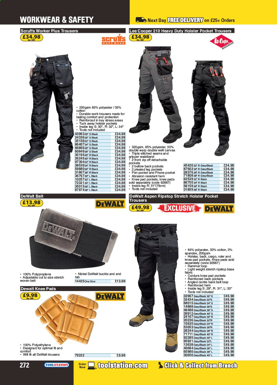thumbnail - Toolstation offer  - Sales products - DeWALT, hammer. Page 272.