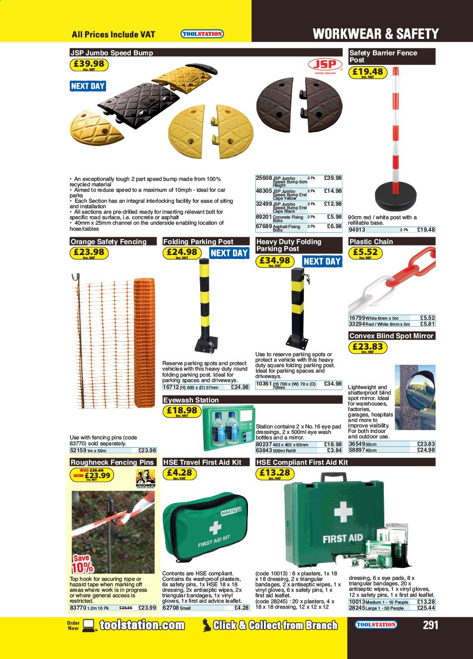 thumbnail - Toolstation offer  - Sales products - vinyl, plaster, hook, gloves. Page 291.