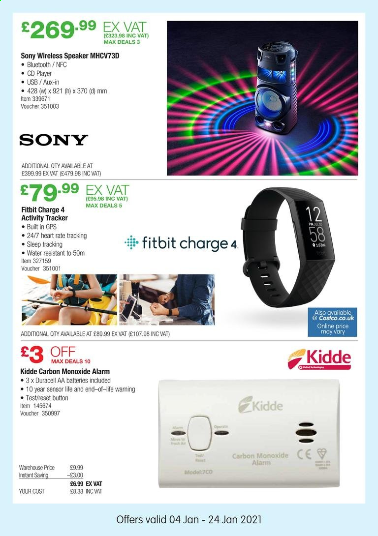 thumbnail - Costco offer  - 04/01/2021 - 24/01/2021 - Sales products - Duracell, aa batteries, Sony. Page 3.