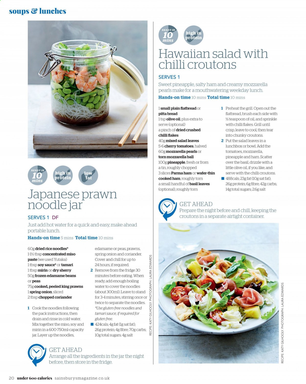 Sainsbury's offer. Page 20
