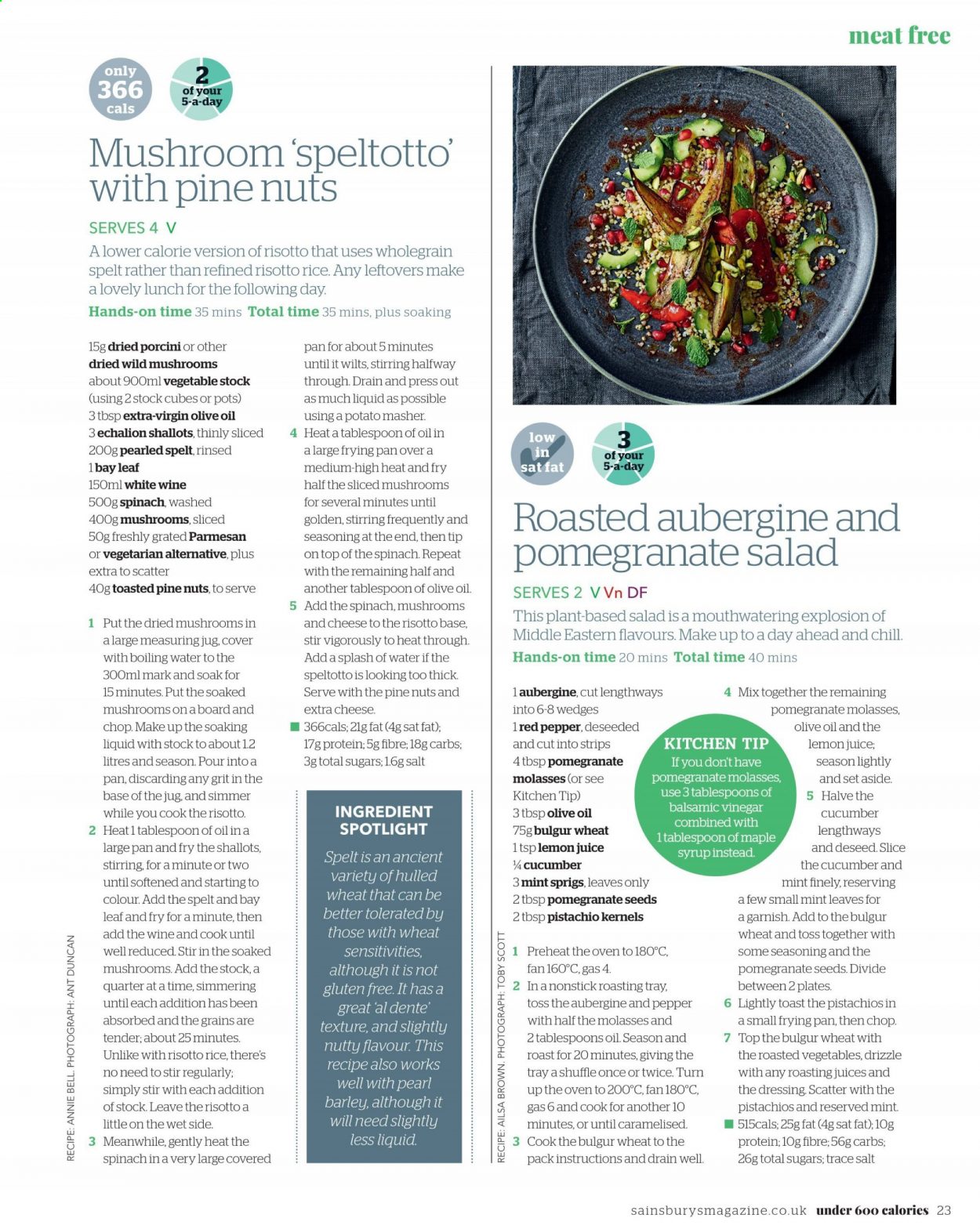 Sainsbury's offer. Page 23
