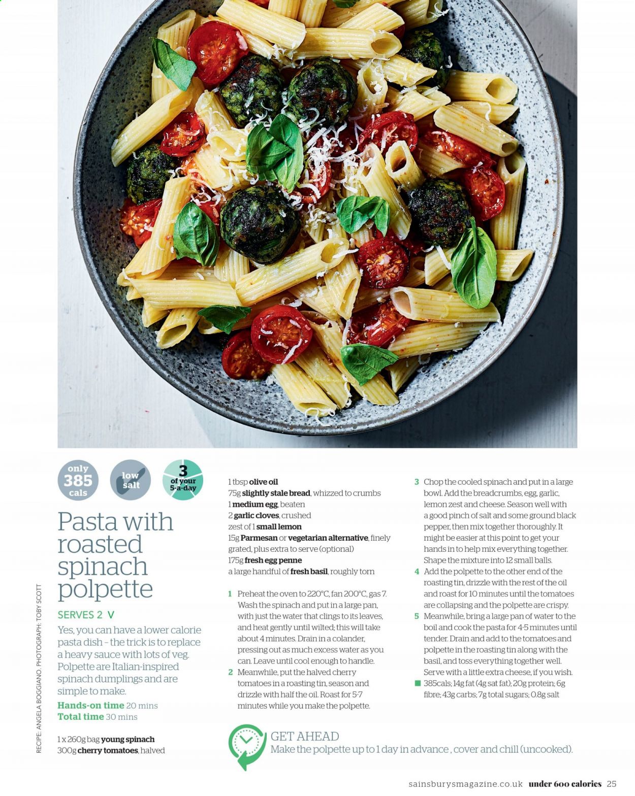 Sainsbury's offer. Page 25
