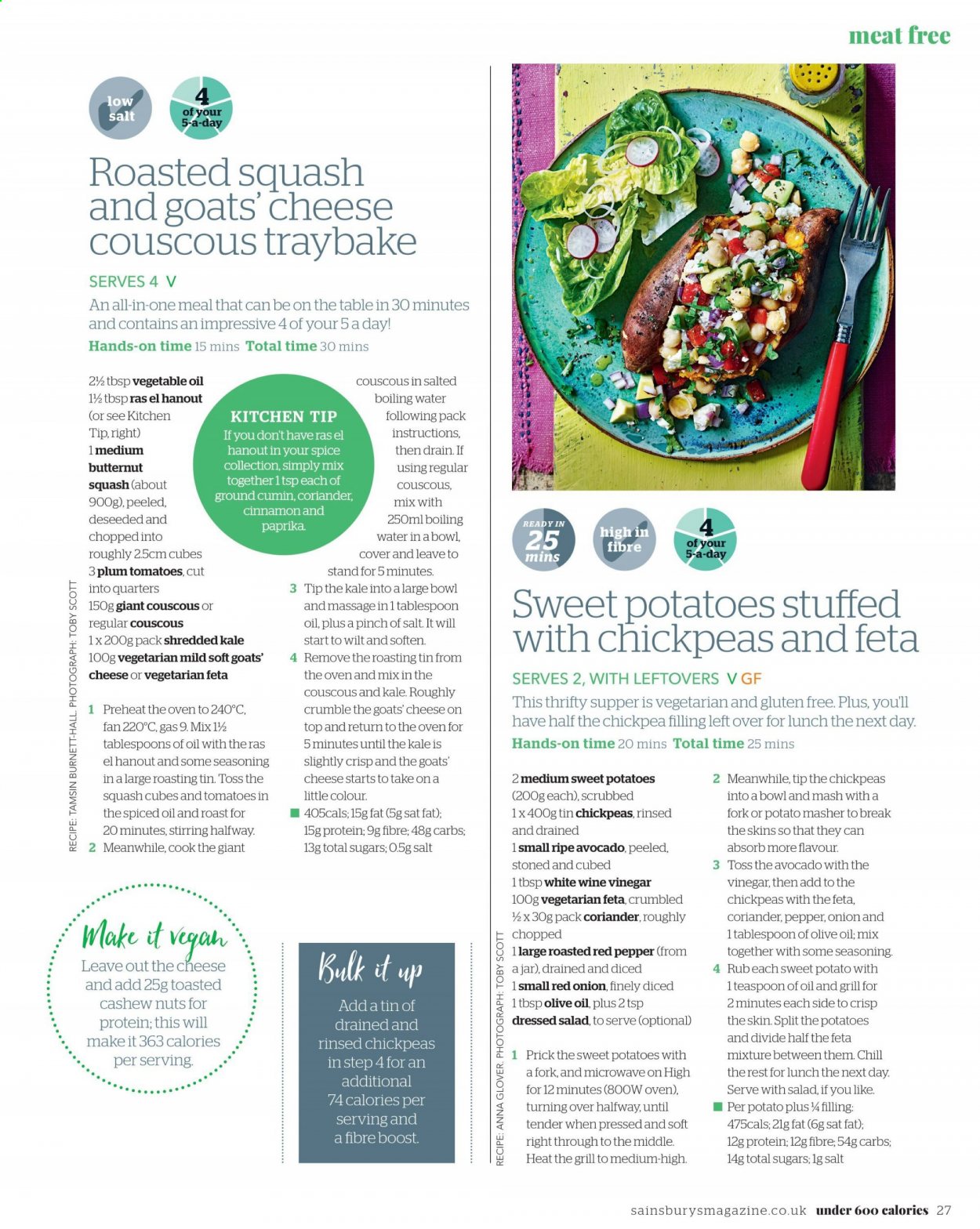 Sainsbury's offer. Page 27