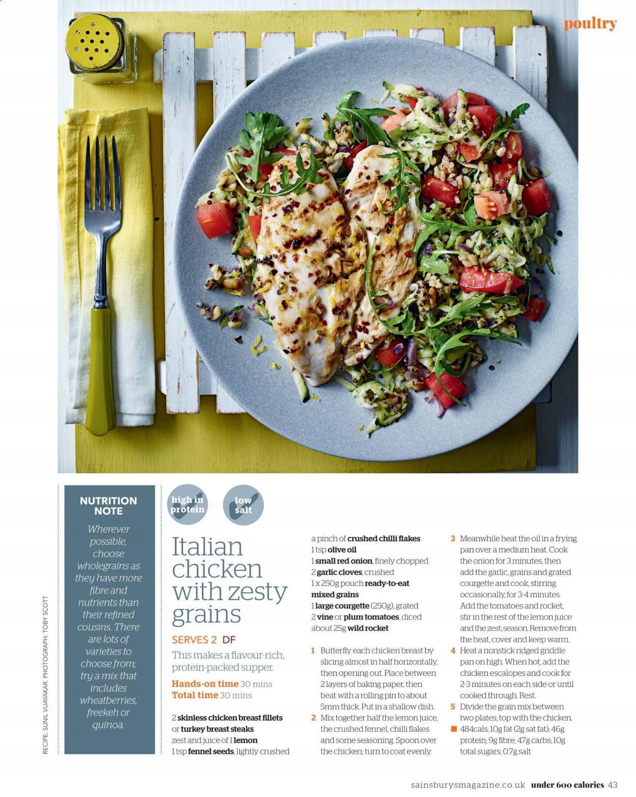 Sainsbury's offer. Page 43