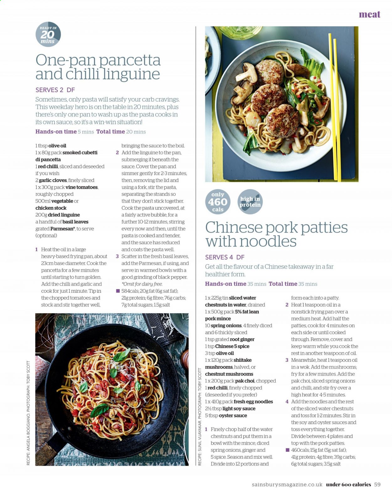 Sainsbury's offer. Page 59