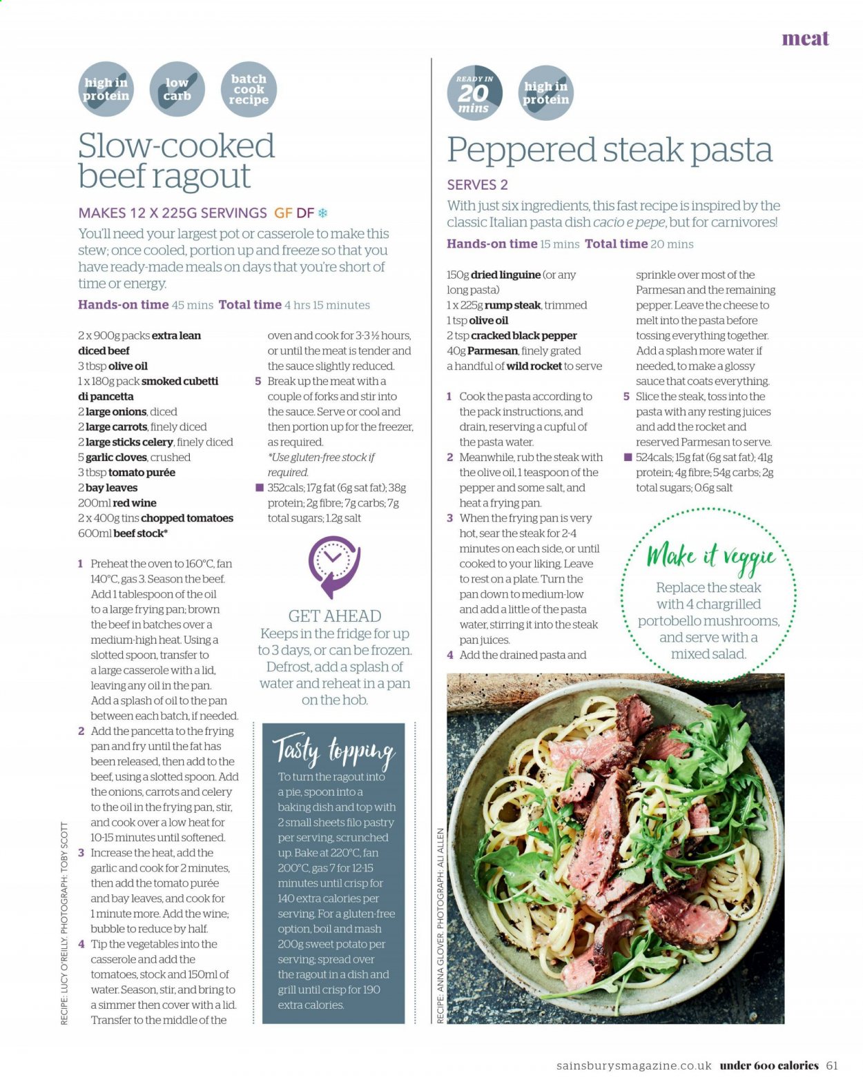 Sainsbury's offer. Page 61