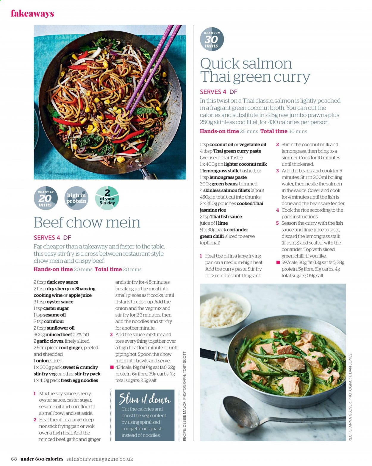 Sainsbury's offer. Page 68