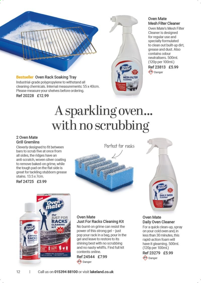thumbnail - Lakeland offer  - Sales products - cleaner, tray. Page 12.