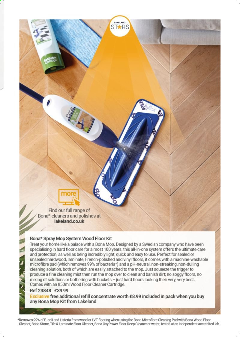 thumbnail - Lakeland offer  - Sales products - cleaner, floor cleaner, cleaning pad, mop. Page 41.