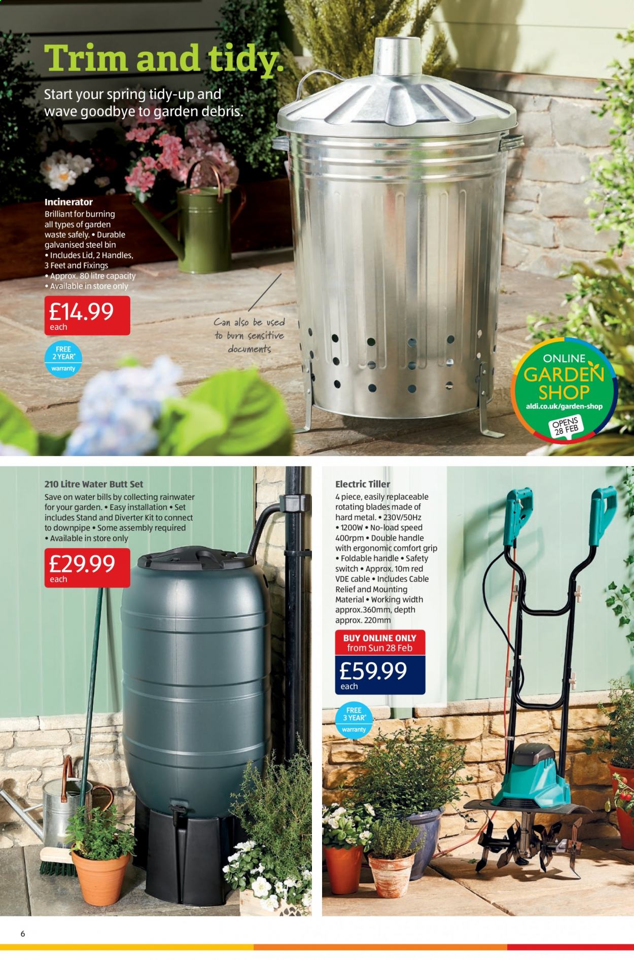 thumbnail - Aldi offer  - 28/02/2021 - 07/03/2021 - Sales products - bin, lid. Page 6.