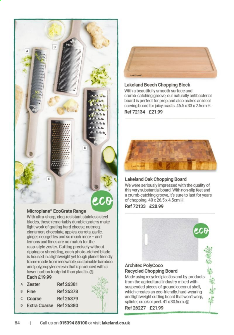 thumbnail - Lakeland offer  - Sales products - cutting board, chopping board. Page 84.