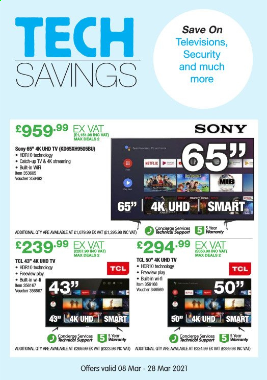 thumbnail - Costco offer  - 08/03/2021 - 28/03/2021 - Sales products - Sony. Page 2.