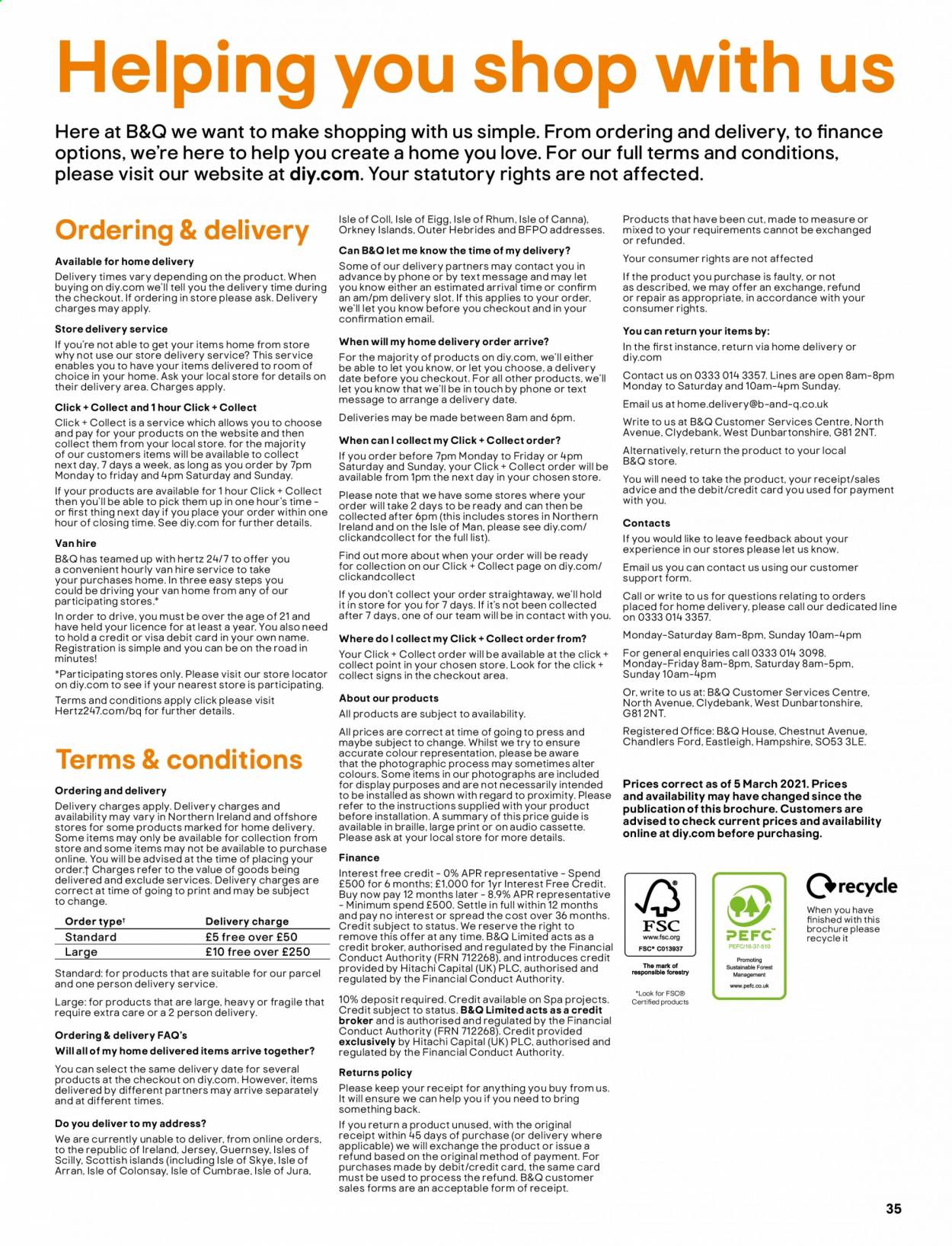 B&Q offer. Page 35