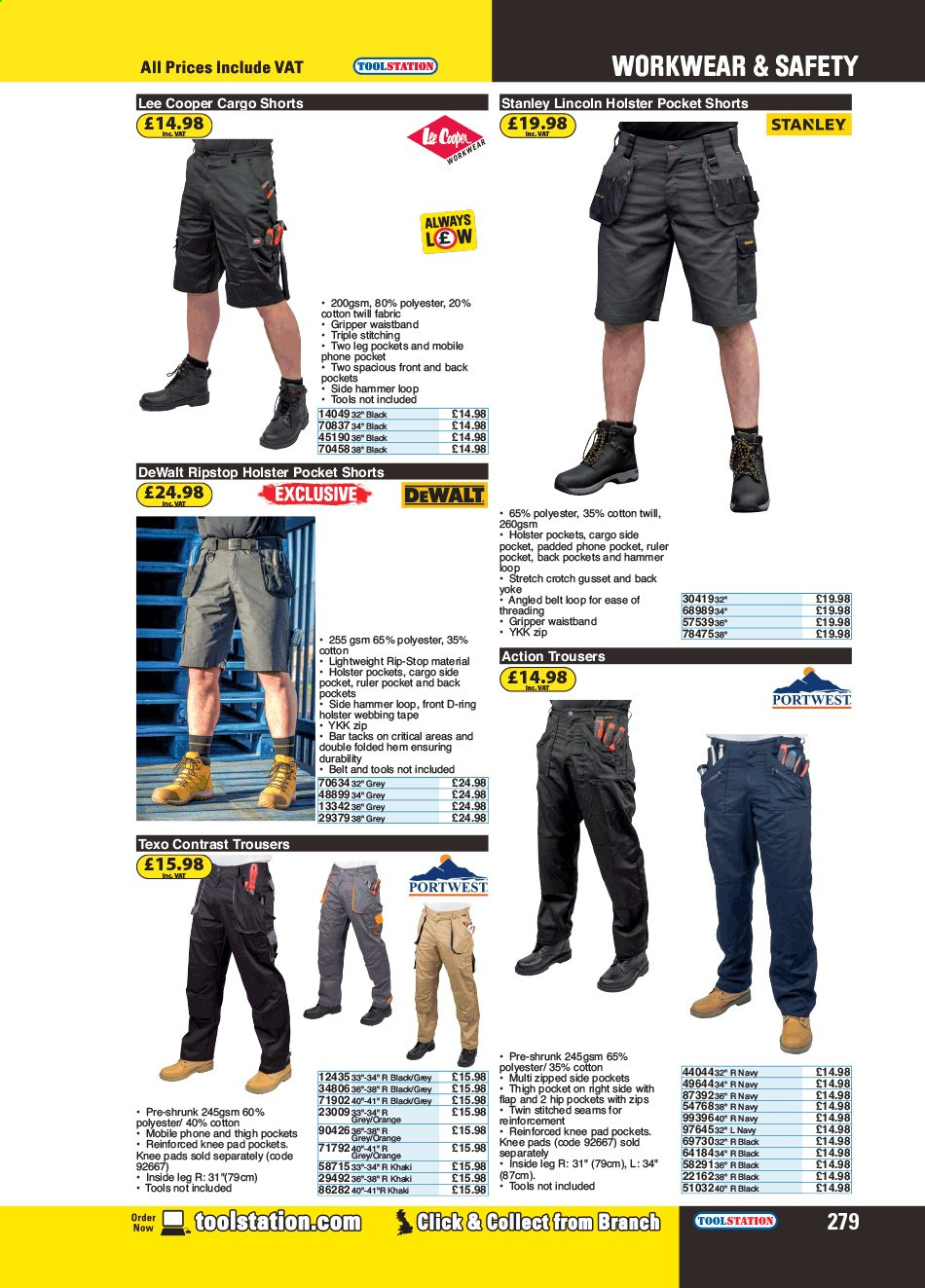 thumbnail - Toolstation offer  - Sales products - Stanley, DeWALT, hammer. Page 279.