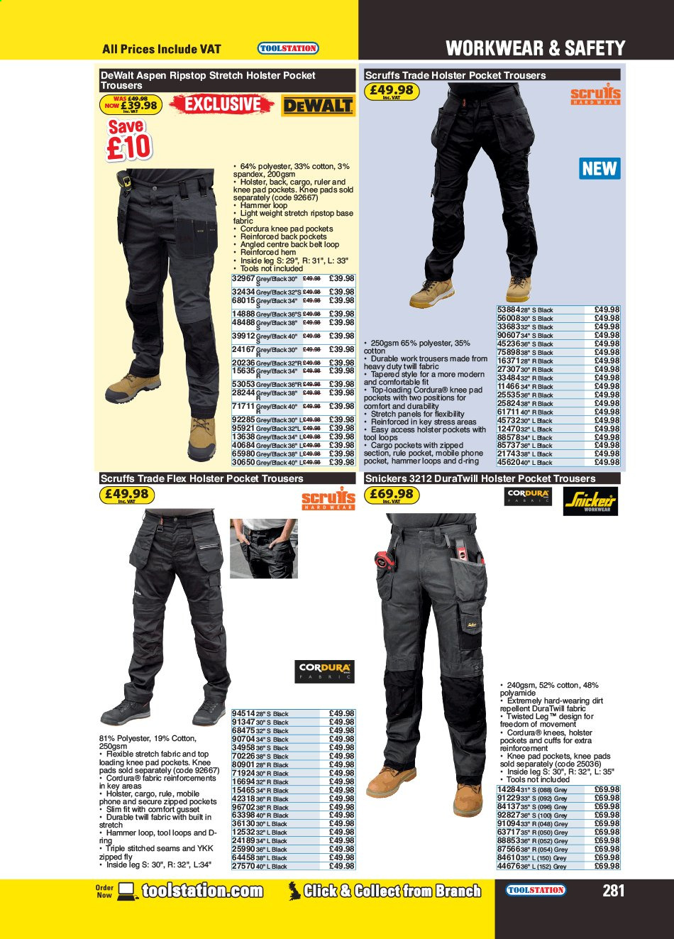 thumbnail - Toolstation offer  - Sales products - DeWALT, hammer. Page 281.
