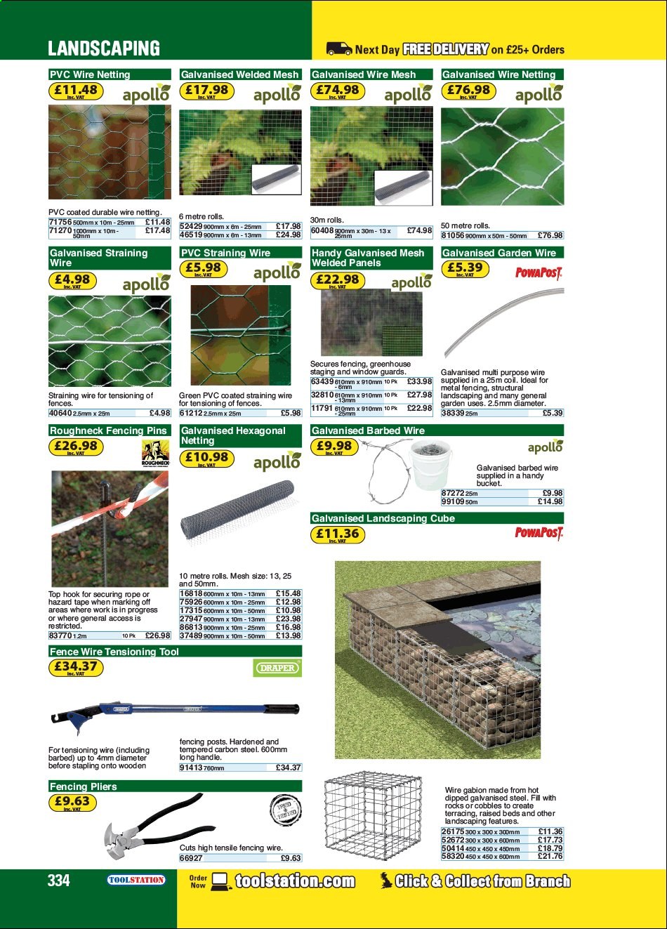 thumbnail - Toolstation offer  - Sales products - hook, pliers, fencing pliers, greenhouse, barbed wire. Page 334.