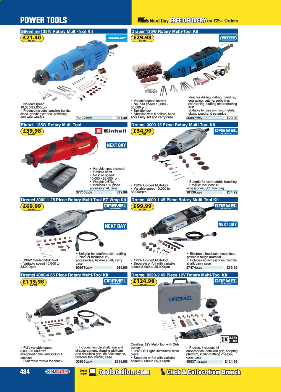 thumbnail - Toolstation offer  - Sales products - holder, power tools, tool set, tool bag, tool holder. Page 484.
