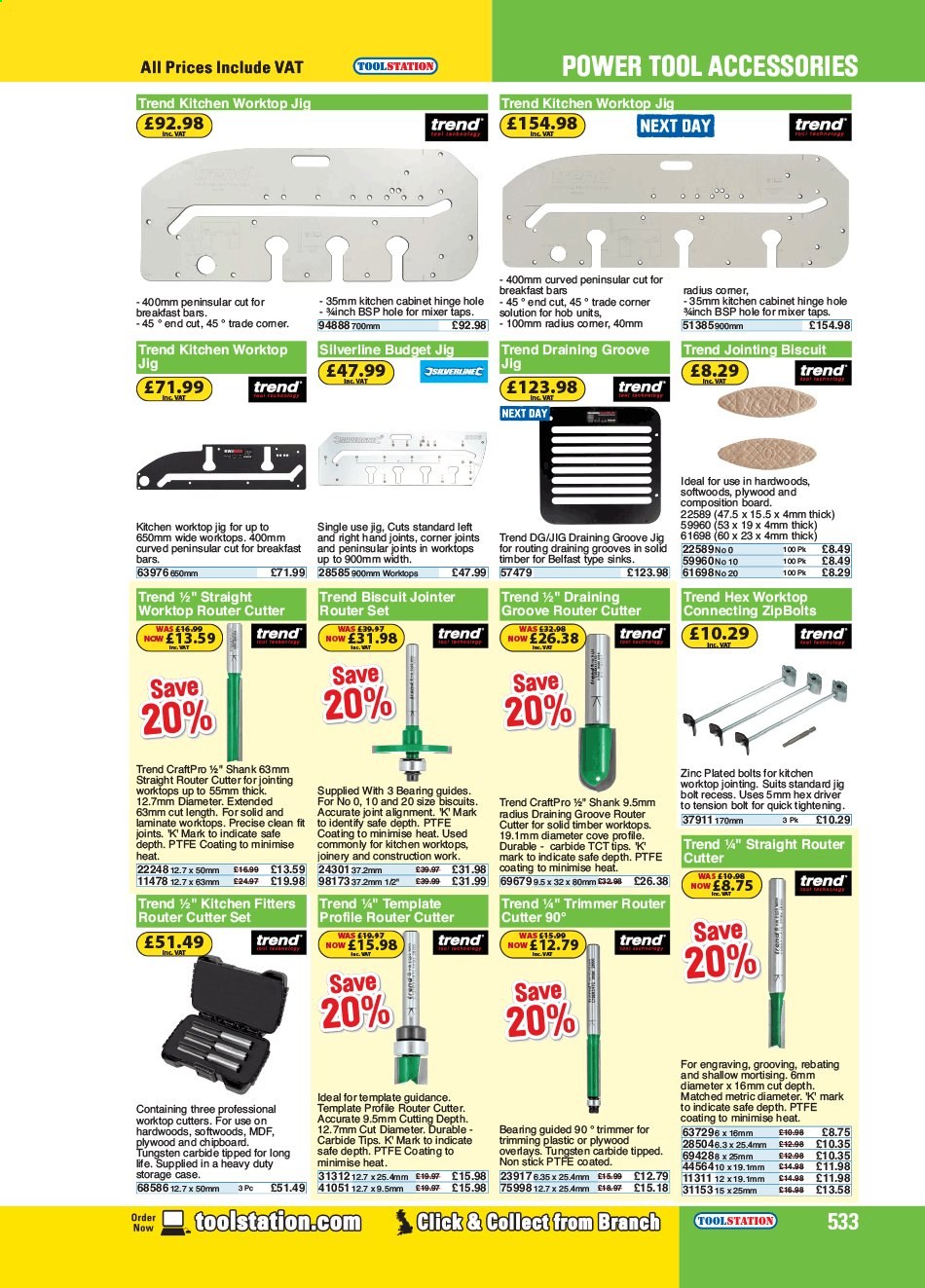 thumbnail - Toolstation offer  - Sales products - plywood, cutter set. Page 533.