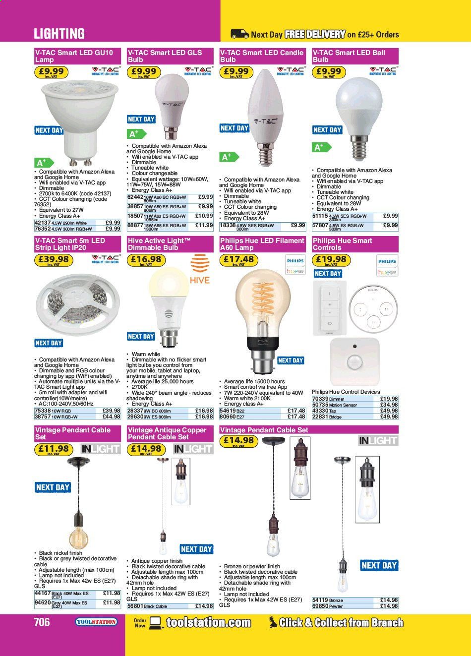 thumbnail - Toolstation offer  - Sales products - Philips, lamp, LED strip. Page 706.