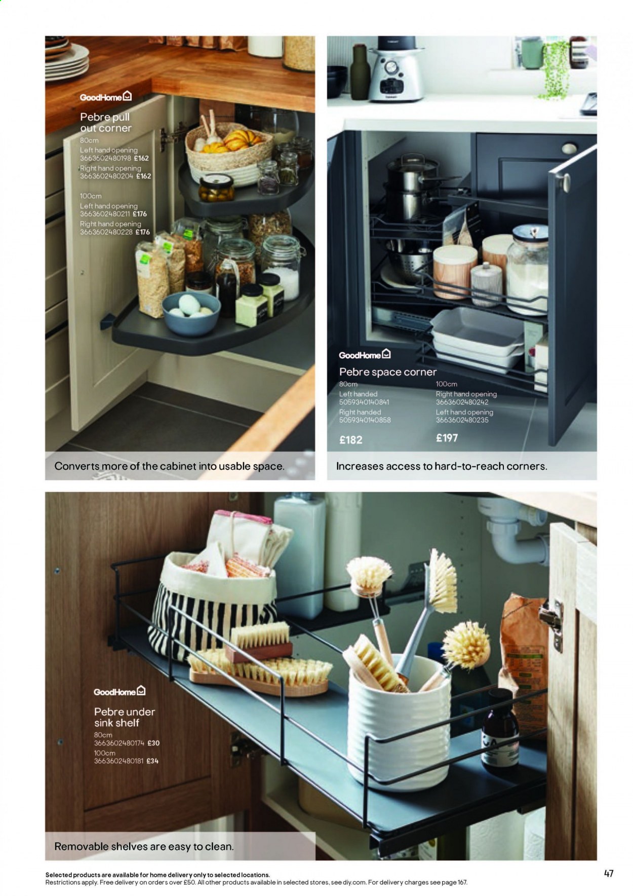 thumbnail - B&Q offer  - Sales products - cabinet, shelves. Page 47.