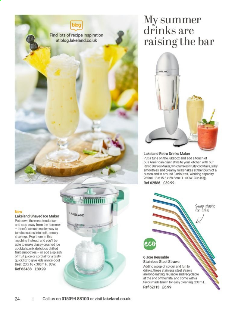 thumbnail - Lakeland offer  - Sales products - cup, straw. Page 24.