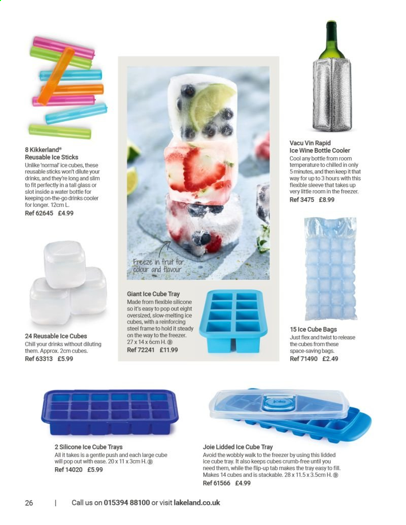 thumbnail - Lakeland offer  - Sales products - tray, drink bottle. Page 26.