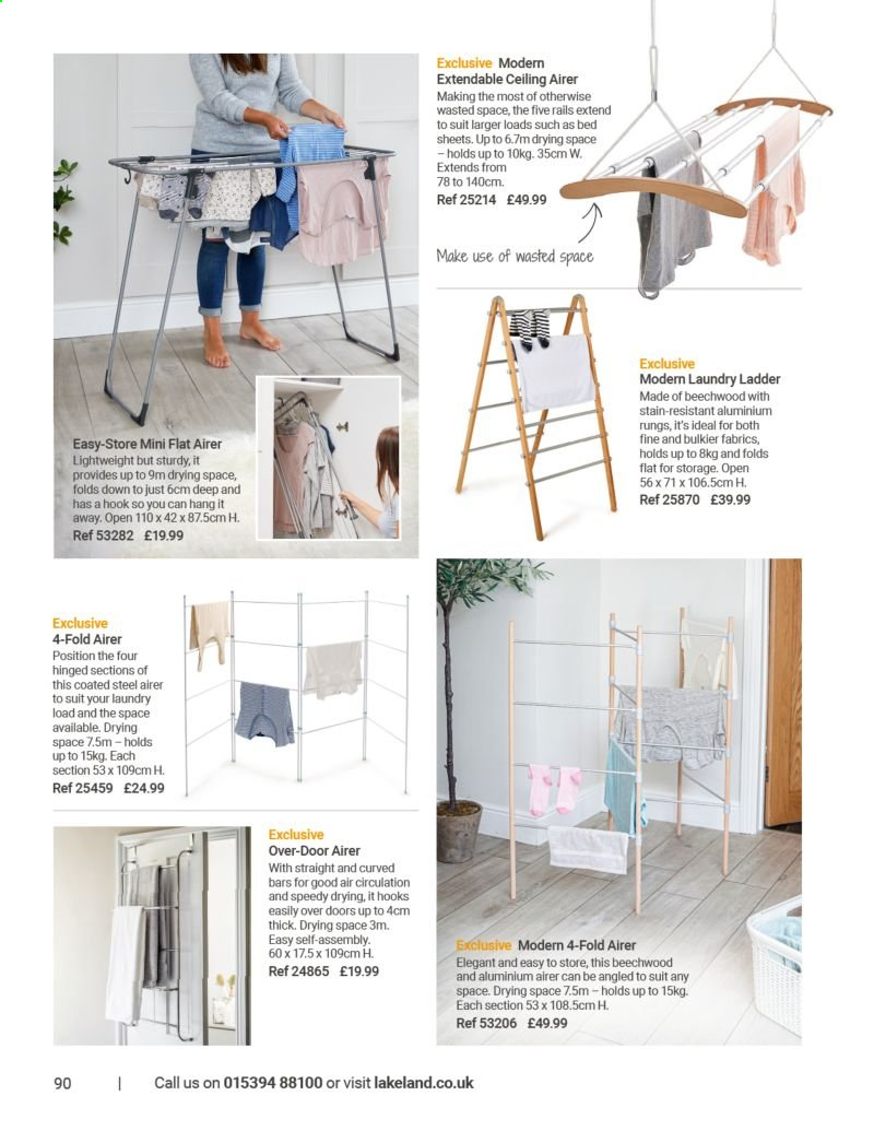 thumbnail - Lakeland offer  - Sales products - airer. Page 90.