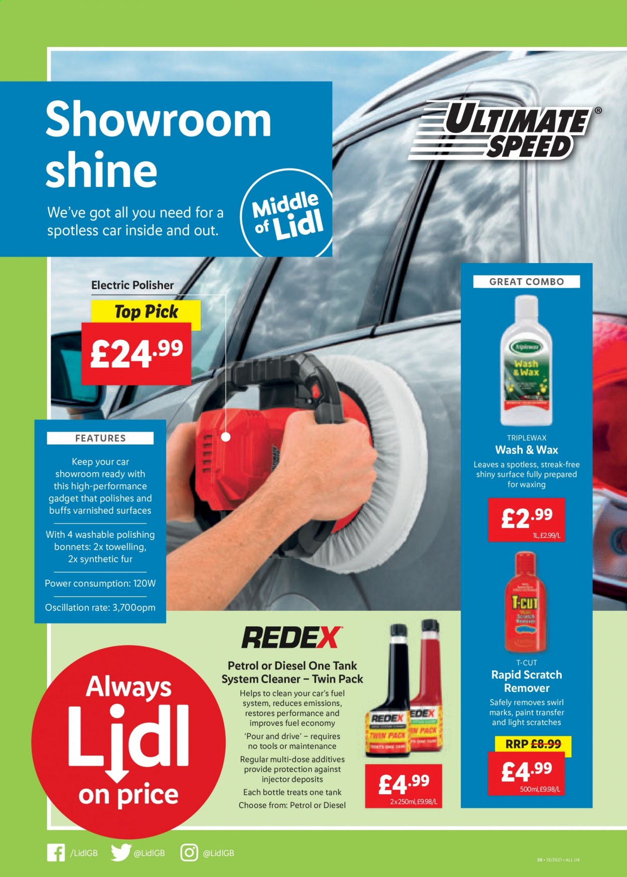 thumbnail - Lidl offer  - 15/04/2021 - 21/04/2021 - Sales products - cleaner, tank. Page 20.