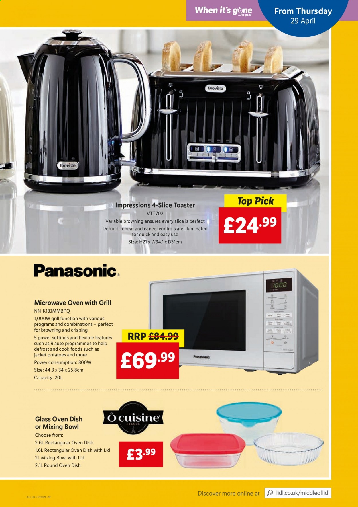 thumbnail - Lidl offer  - 29/04/2021 - 05/05/2021 - Sales products - mixing bowl, bowl, toaster, jacket, Browning, grill. Page 15.