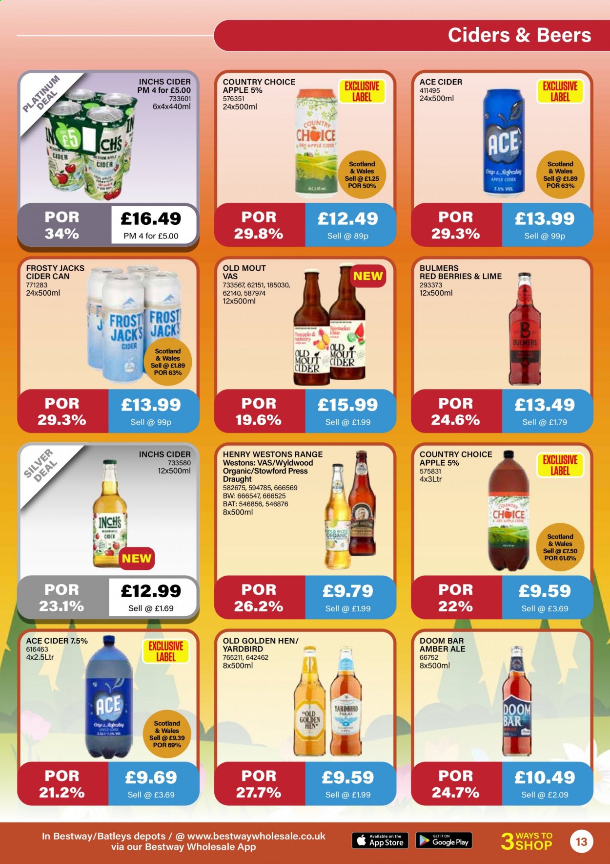 thumbnail - Bestway offer  - 23/04/2021 - 20/05/2021 - Sales products - Bulmers, cider. Page 13.