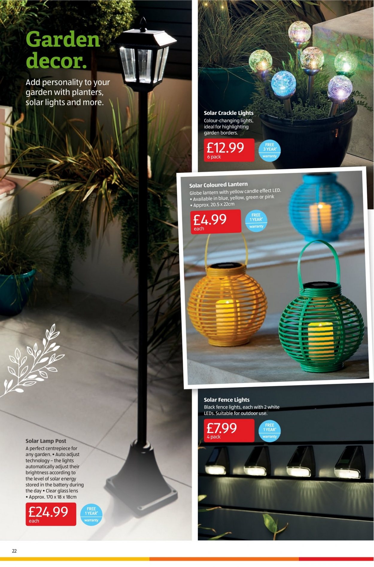 thumbnail - Aldi offer  - 09/05/2021 - 16/05/2021 - Sales products - Planters, candle, lantern. Page 22.