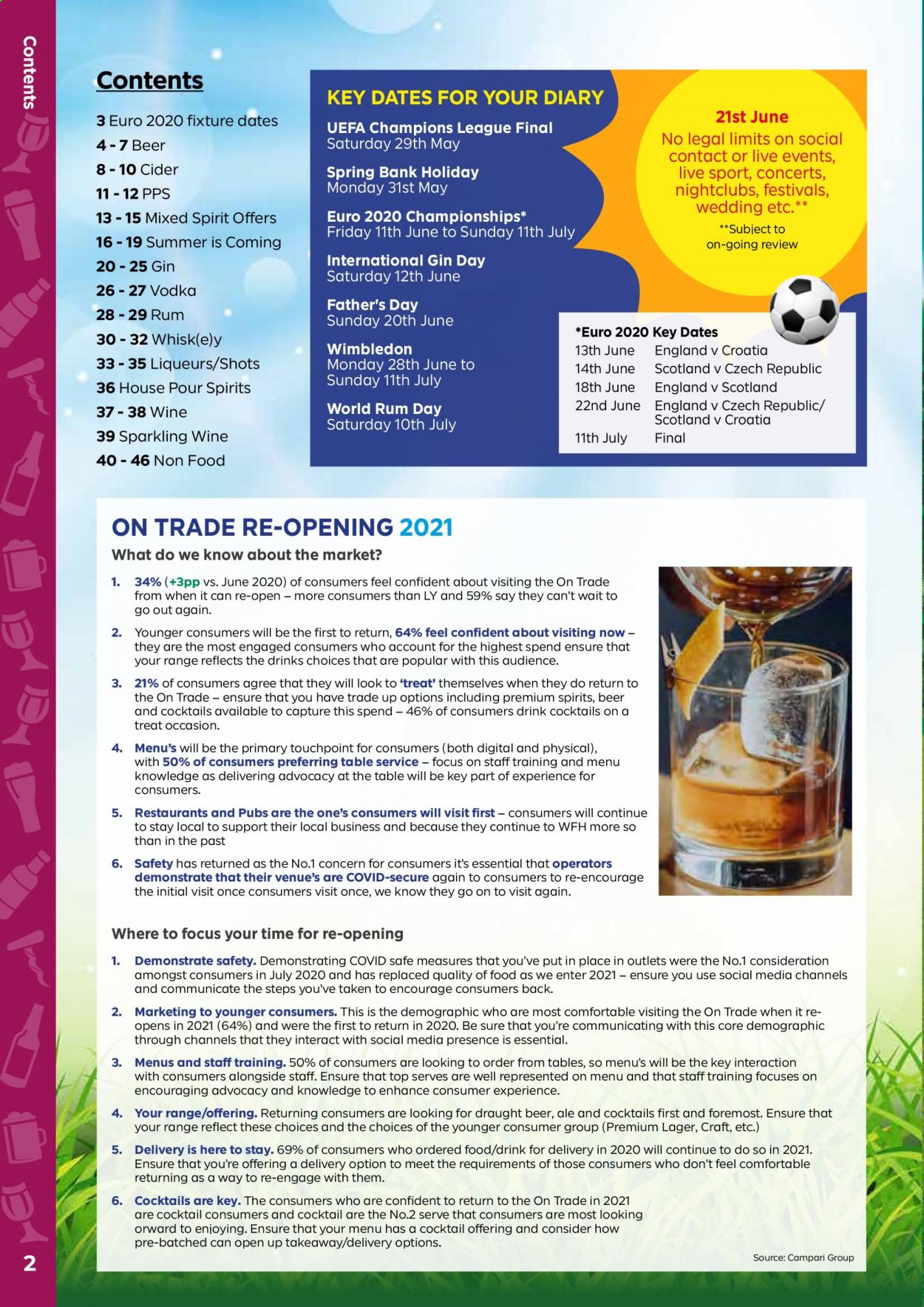 thumbnail - Bestway offer  - 21/05/2021 - 15/07/2021 - Sales products - beer, Lager, sparkling wine, wine, gin, vodka, rum, cider, Sure, diary. Page 2.