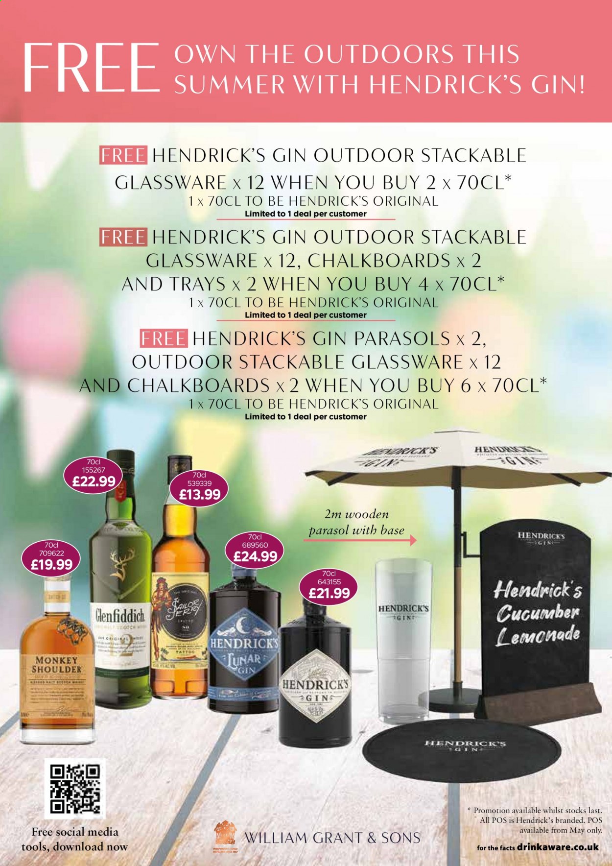 thumbnail - Bestway offer  - 21/05/2021 - 15/07/2021 - Sales products - gin, Hendrick's, glassware set. Page 15.