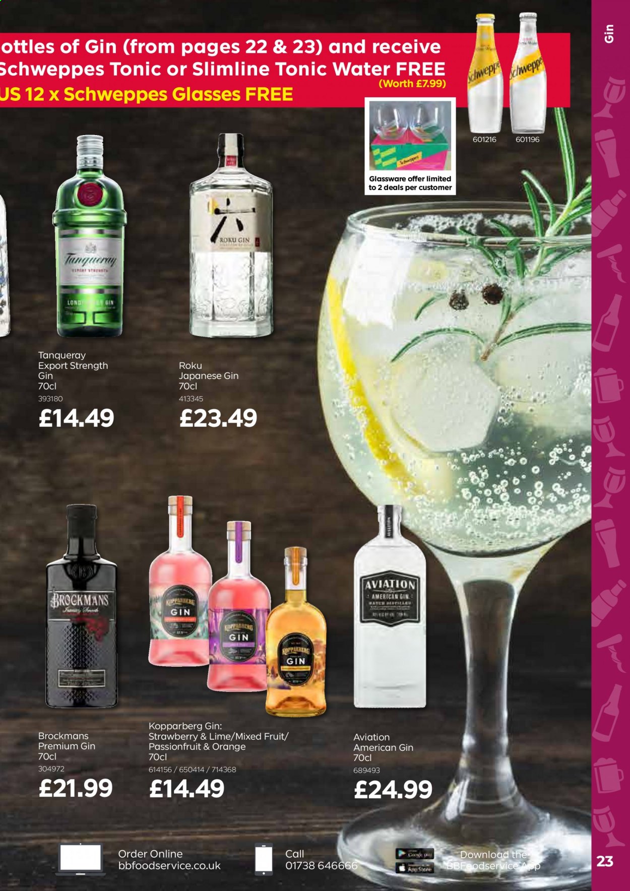 thumbnail - Bestway offer  - 21/05/2021 - 15/07/2021 - Sales products - Kopparberg, Schweppes, tonic, gin, japanese gin, glassware set. Page 23.