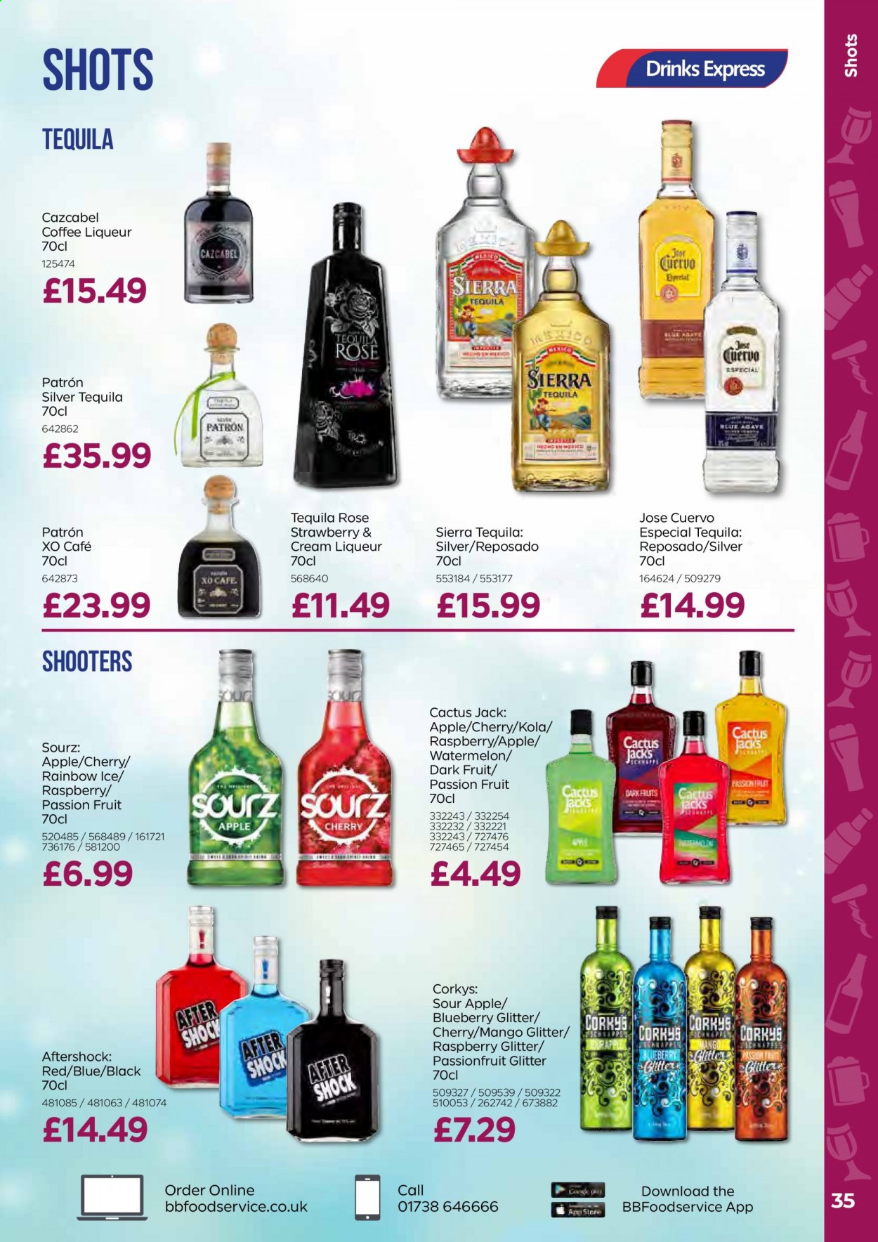thumbnail - Bestway offer  - 21/05/2021 - 15/07/2021 - Sales products - mango, watermelon, coffee, wine, liqueur, tequila, glitter. Page 35.