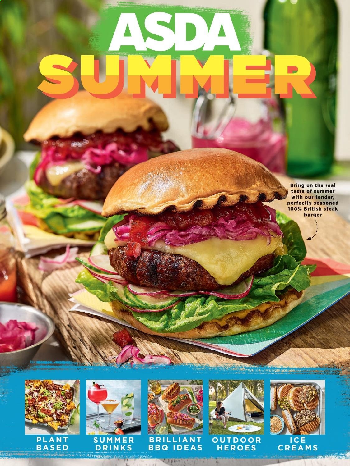 thumbnail - ASDA offer  - 24/05/2021 - 20/06/2021 - Sales products - steak, hamburger. Page 1.