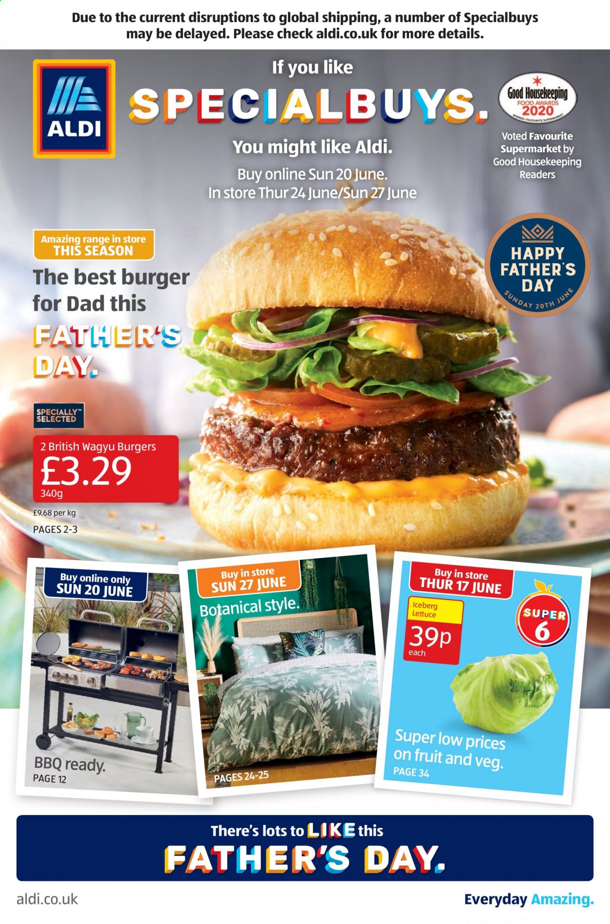 thumbnail - Aldi offer  - 20/06/2021 - 27/06/2021 - Sales products - lettuce. Page 1.
