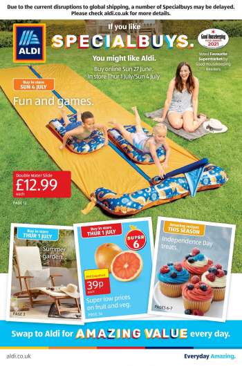 Aldi offer  - 27.6.2021 - 4.7.2021.