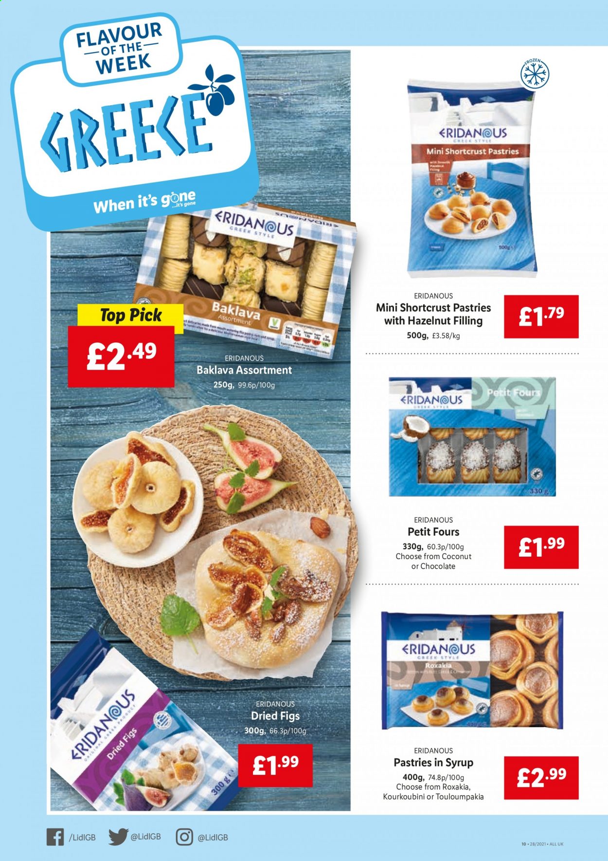 thumbnail - Lidl offer  - 15/07/2021 - 21/07/2021 - Sales products - figs, coconut, chocolate, dried figs. Page 10.