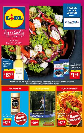 Lidl offer  - 15.7.2021 - 21.7.2021.