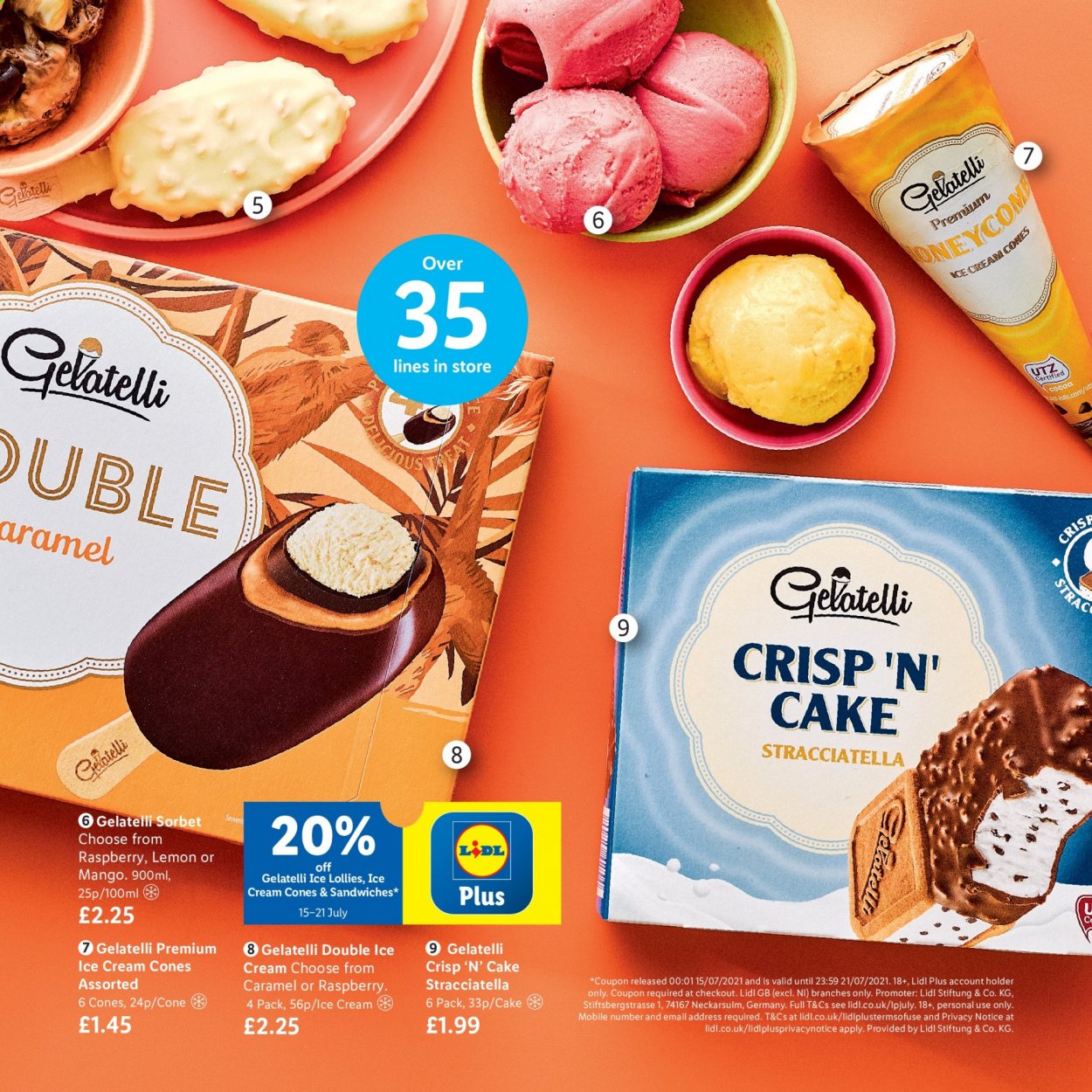 thumbnail - Lidl offer  - Sales products - sandwich, ice cream. Page 9.