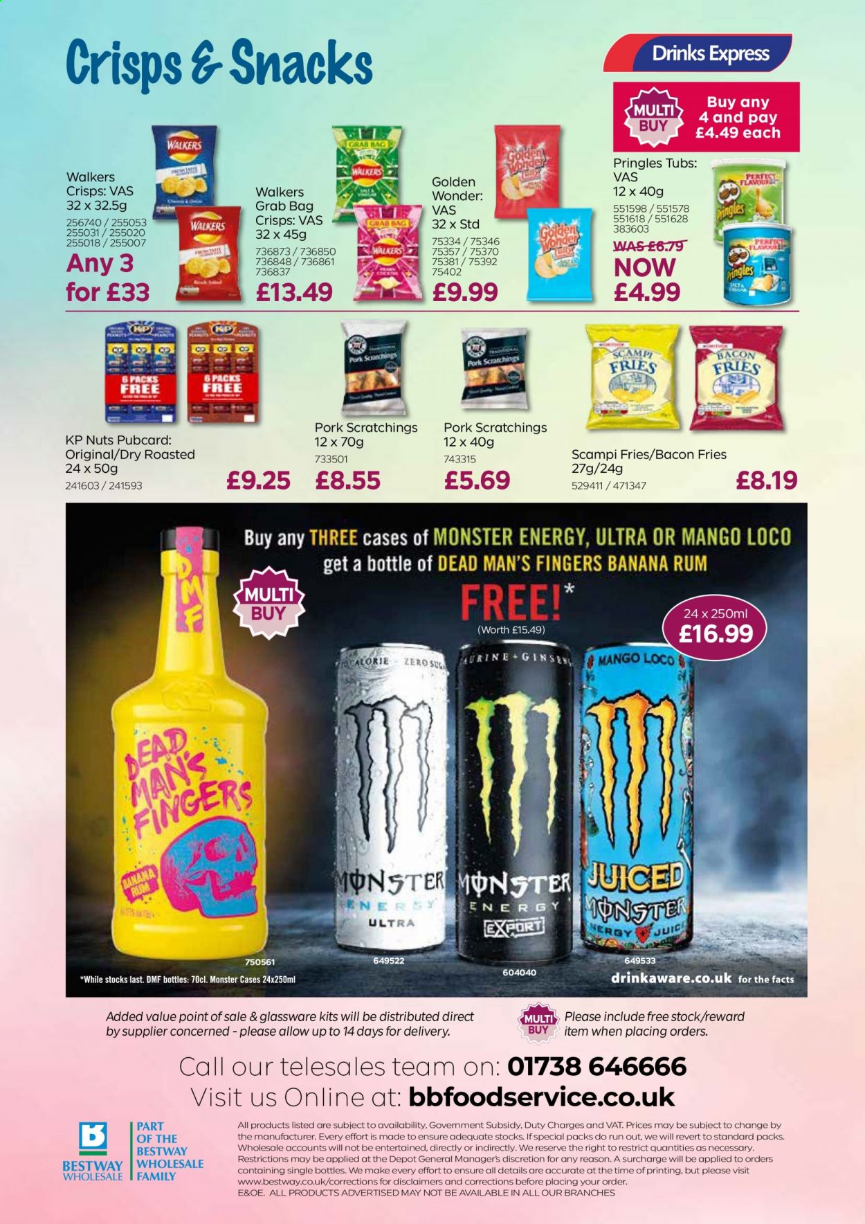 thumbnail - Bestway offer  - 16/07/2021 - 09/09/2021 - Sales products - bacon, potato fries, snack, Pringles, glassware set. Page 44.