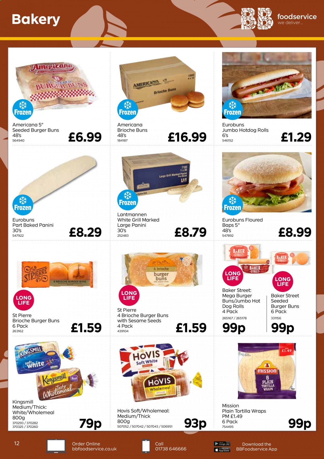 thumbnail - Bestway offer  - 16/07/2021 - 09/09/2021 - Sales products - tortillas, hot dog rolls, panini, buns, burger buns, brioche, wraps. Page 12.