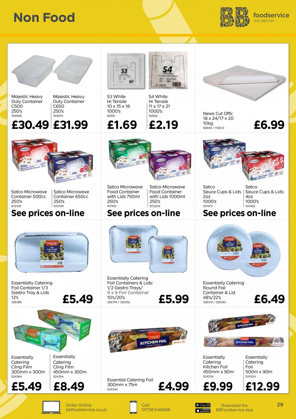 thumbnail - Bestway offer  - 16/07/2021 - 09/09/2021 - Sales products - sauce, lid, tray, cup, sauce cup, kitchen foil. Page 29.